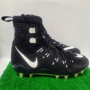 Nike Force Savage Elite TD 857063-011 Black High Top Football Cleats Sz 9.5